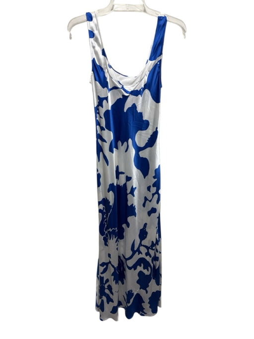 Sir. The Label Size 3 Blue & White Silk Sleeveless Abstract Floral Dress Blue & White / 3