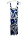 Sir. The Label Size 3 Blue & White Silk Sleeveless Abstract Floral Dress Blue & White / 3