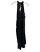 Diane Von Furstenberg Size M Black Polyester Blend Plisse High Neck Maxi Dress Black / M