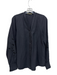 Kobi Halperin Size S Black Tencel Blend Lace Accents V Neck Long Sleeve Top Black / S