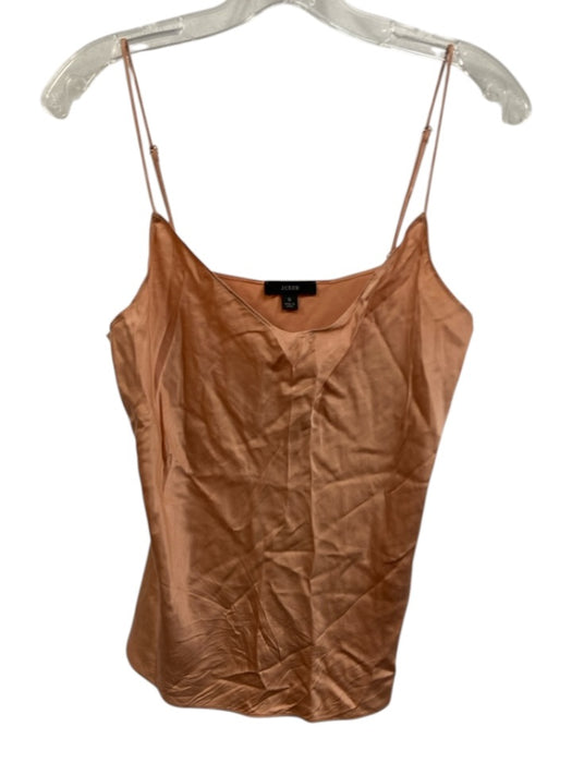 J Crew Size S Light Peach Silk Spaghetti Strap Tank Shine Top Light Peach / S