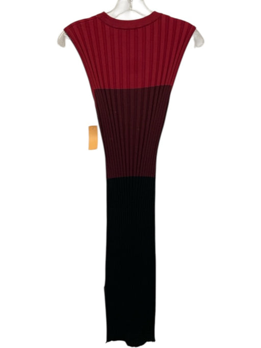 Altuzarra Size M Red, Purple & Black Viscose & Polyamide Sleeveless Midi Dress Red, Purple & Black / M