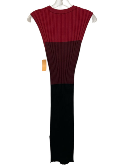 Altuzarra Size M Red, Purple & Black Viscose & Polyamide Sleeveless Midi Dress Red, Purple & Black / M