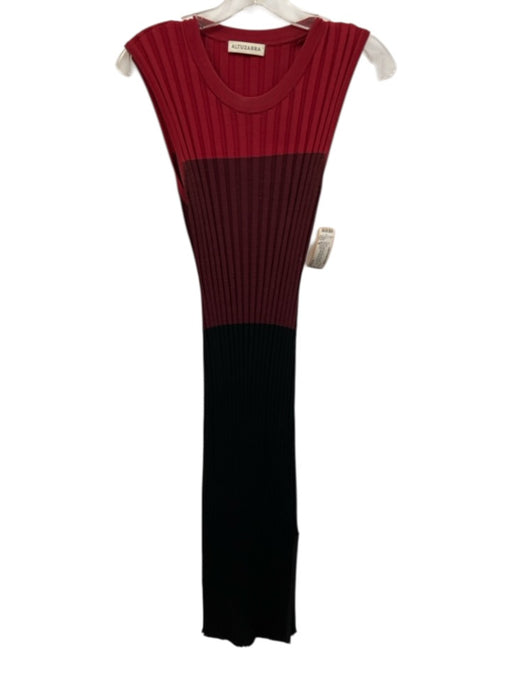 Altuzarra Size M Red, Purple & Black Viscose & Polyamide Sleeveless Midi Dress Red, Purple & Black / M