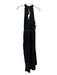 Diane Von Furstenberg Size M Black Polyester Blend Plisse High Neck Maxi Dress Black / M