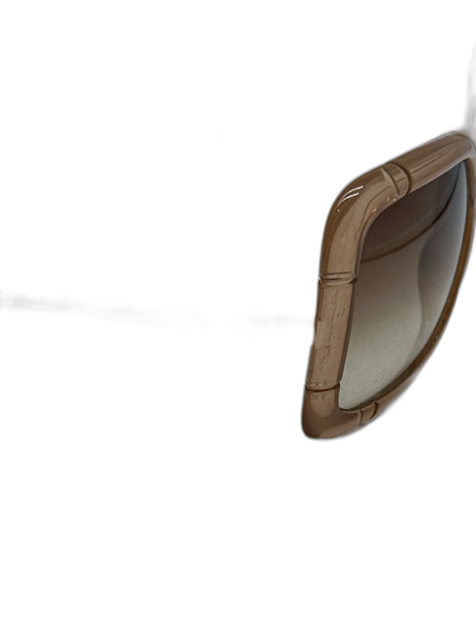 Burberry Translucent Brown Acetate Quilted Gradient Lens Square Sunglasses Translucent Brown