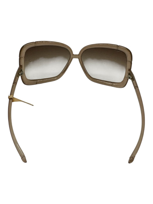 Burberry Translucent Brown Acetate Quilted Gradient Lens Square Sunglasses Translucent Brown