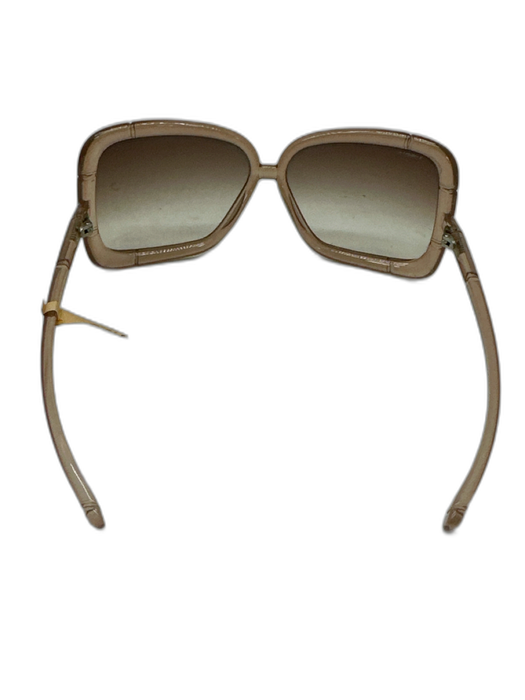 Burberry Translucent Brown Acetate Quilted Gradient Lens Square Sunglasses Translucent Brown