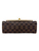 Louis Vuitton Brown & Cream Coated Canvas Leather Damier Ebene Shoulder Bag Brown & Cream / Medium