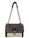 Louis Vuitton Brown & Cream Coated Canvas Leather Damier Ebene Shoulder Bag Brown & Cream / Medium