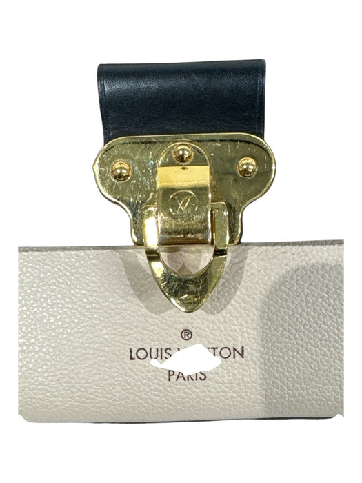 Louis Vuitton Brown & Cream Coated Canvas Leather Damier Ebene Shoulder Bag Brown & Cream / Medium