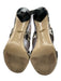 Diane Von Furstenberg Shoe Size 8 Black, Taupe, White Leather Buckle Pumps Black, Taupe, White / 8