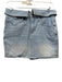 Frame Size 28 Light Wash Cotton Denim Zip Up Faded Detail Skirt Light Wash / 28