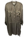 Zadig & Voltaire Size XS Taupe Beige Polyester Satin Long Sleeve Dress Taupe Beige / XS