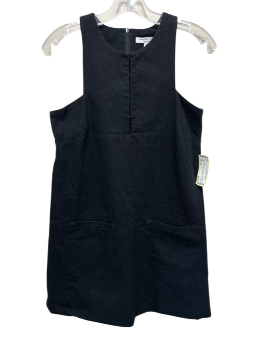 Emerson Fry Size XS Black Cotton Sleeveless Hook & Eye Front Back Zip Dress Black / XS