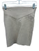 IRO Size M Beige Viscose Blend Textured Knit Side Zip Mini Skirt Beige / M