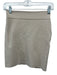 IRO Size M Beige Viscose Blend Textured Knit Side Zip Mini Skirt Beige / M