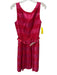 Trina Turk Size 2 Red & Pink Polyester Blend Metallic Stripe Sleeveless Dress Red & Pink / 2