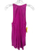 Ramy Brook Size XXS Fuchsia Polyester Sleeveless High Neck Gathered Neck Top Fuchsia / XXS