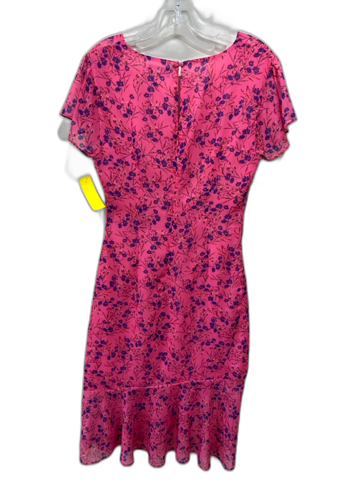 Majorelle Size S Pink & Purple Polyester Floral Front Ruching Knee length Dress Pink & Purple / S