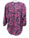IRO Size 0 gray & pink Polyester Ikat Hook & Eye Long Sleeve Top gray & pink / 0