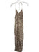 Etoile Isabel Marant Size 2 White, Black, Pink Cotton Strapless Paisley Jumpsuit White, Black, Pink / 2