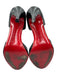 Christian Louboutin Shoe Size 39.5 Black Patent Leather Peep Toe Stiletto Pumps Black / 39.5