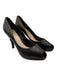 Salvatore Ferragamo Shoe Size 10 Brown Leather Peep Toe Heel Detail Pumps Brown / 10