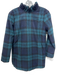 Tuckernuck Size Small Navy blue & green Wool Blend Long Sleeve Plaid Top Navy blue & green / Small
