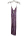 Vanessa Bruno Size 8 Purple & Yellow Viscose Sleeveless Midi Gathered Dress Purple & Yellow / 8