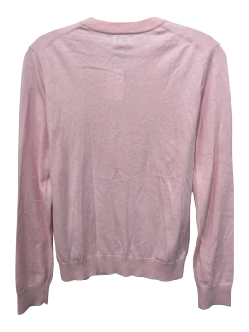 J Crew Size M Pink Cotton Long Sleeve Button Up Cardigan Pink / M