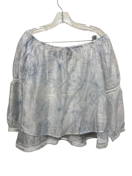 Mare Mare Size Medium Blue, White, yellow Polyester Blend Floral Skirt Set Blue, White, yellow / Medium