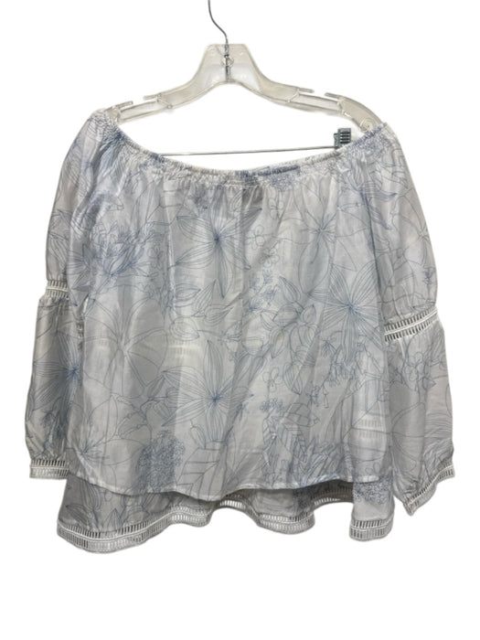 Mare Mare Size Medium Blue, White, yellow Polyester Blend Floral Skirt Set Blue, White, yellow / Medium
