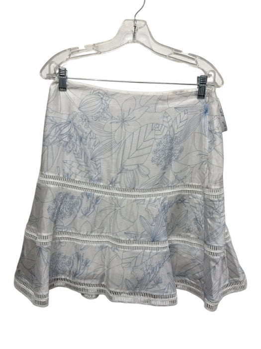 Mare Mare Size Medium Blue, White, yellow Polyester Blend Floral Skirt Set Blue, White, yellow / Medium