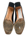 Salvatore Ferragamo Shoe Size 8.5 Black Leather Logo Square Toe Pumps Black / 8.5