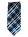 Armani Navy & Gray Silk Plaid Men's Ties Navy & Gray