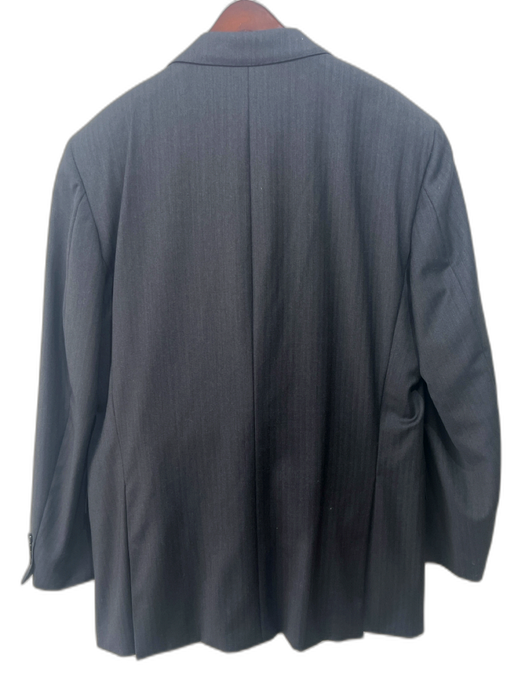 Zegna Dark Gray Wool Solid 2 Button Men's Suit Dark Gray / 42L