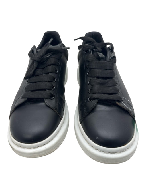 Alexander McQueen Shoe Size 42.5 AS IS Black & White Leather Solid Men's Shoes Black & White / 42.5