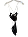 Zara Size XS Black Polyester Blend white trim Spaghetti Strap Cut Outs Dress Black / XS