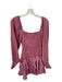 Mustard Seed Size S Mauve Polyester Long Balloon Sleeve Keyhole Front Dress Mauve / S