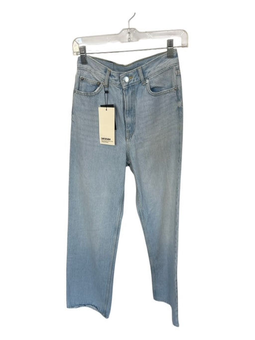 DRDenim Size 4 Light Wash Cotton High Waist Wide Leg Jeans Light Wash / 4