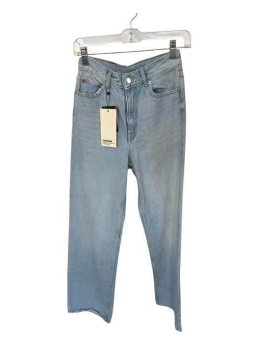 DRDenim Size 4 Light Wash Cotton High Waist Wide Leg Jeans Light Wash / 4