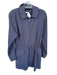 Grey State Size XS Navy Cotton Blend Drawstring Long Sleeve Collar Jacket Navy / XS
