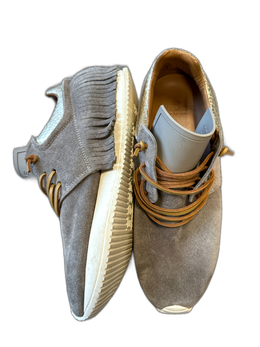 Esseutesse Shoe Size 39 Grey Suede Metallic Accent Fringe Accent Shoes Grey / 39