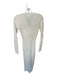 Lovers + Friends Size M White Viscose Blend Long Sleeve Ribbed Buttons Dress White / M