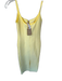 Posh Size M Yellow Polyester Spaghetti Strap low neck Midi Dress Yellow / M