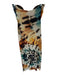 Zara Size M Teal & Orange Strapless Wire Tie Dye Maxi Dress Teal & Orange / M
