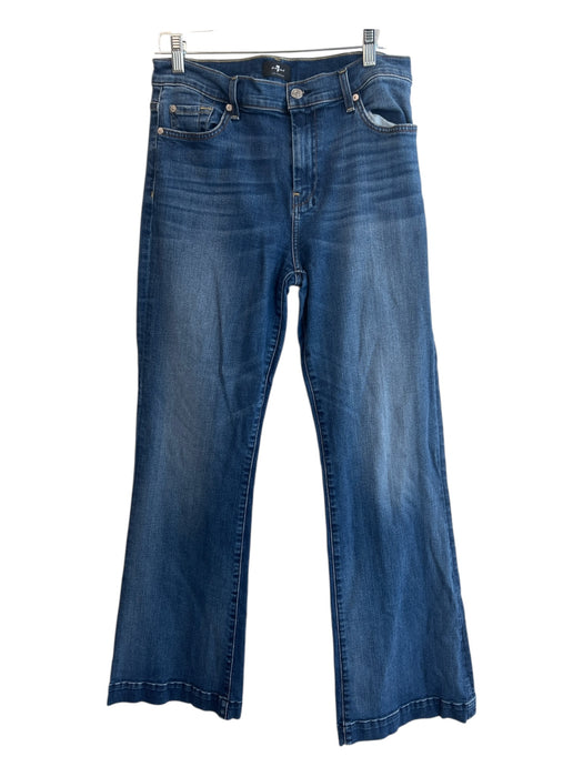 7 For All Mankind Size 31 Medium Wash Cotton Blend Mid Rise Zip & Button Jeans Medium Wash / 31