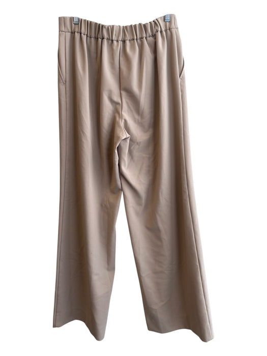 Nordstrom Size 12 Khaki Beige Polyester Blend Elastic Back High Rise Pants Khaki Beige / 12
