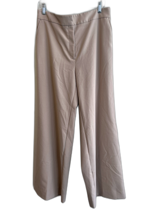 Nordstrom Size 12 Khaki Beige Polyester Blend Elastic Back High Rise Pants Khaki Beige / 12